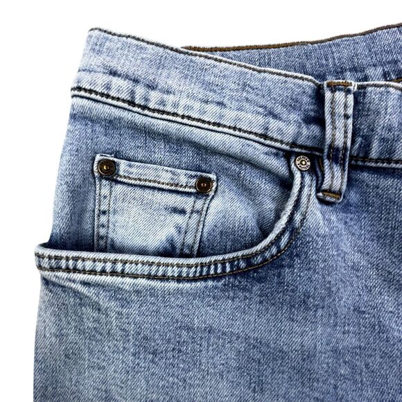 Tecovas Jeans Mens 33x32 Blue Denim Standard Fit Light Wash Western Cowboy - Picture 3 of 16